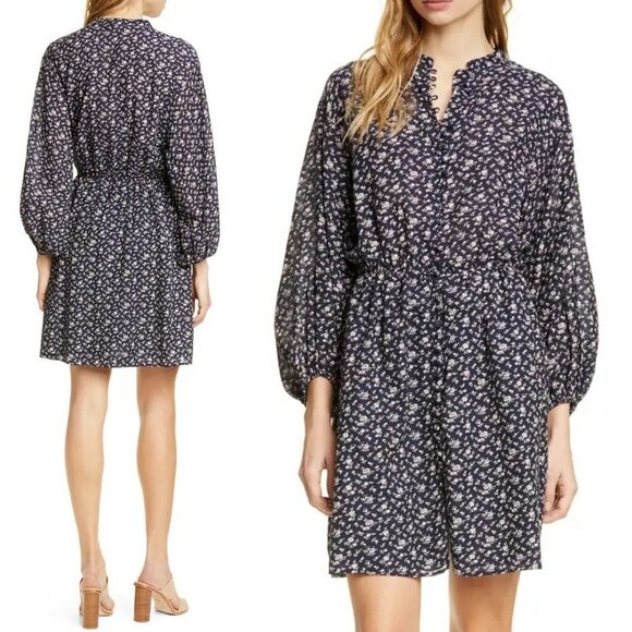 JOIE Galani‎ Balloon Sleeve Cotton Dress - Picture 1 of 7
